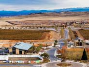 Aerial of Town Center – The Town Center at Tesoro Viejo was designed to capture the feeling of Main Street USA