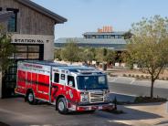 Fire Station with Fire Truck & the Hub - Newest Madera County fire station serving Tesoro Viejo and Southeastern Madera County