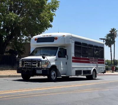 Bus on the road