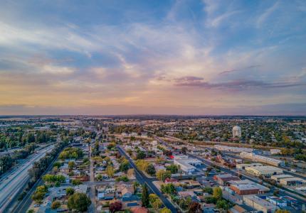 Aerial photo of the City of Madera